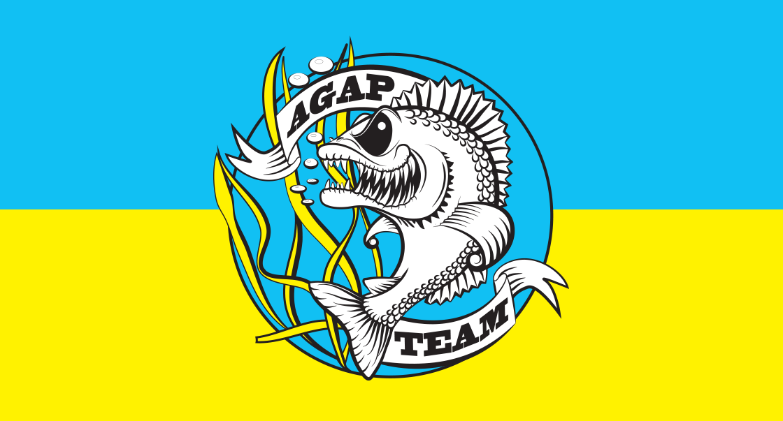 Принт для одежды рыболовецкого бренда AGAP